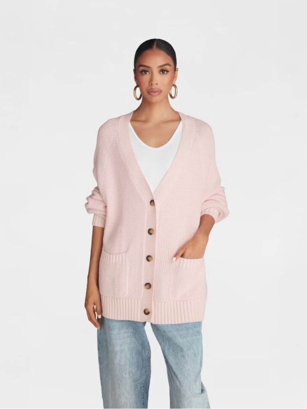 'The Letterman Cardigan' - Pink- NWT
